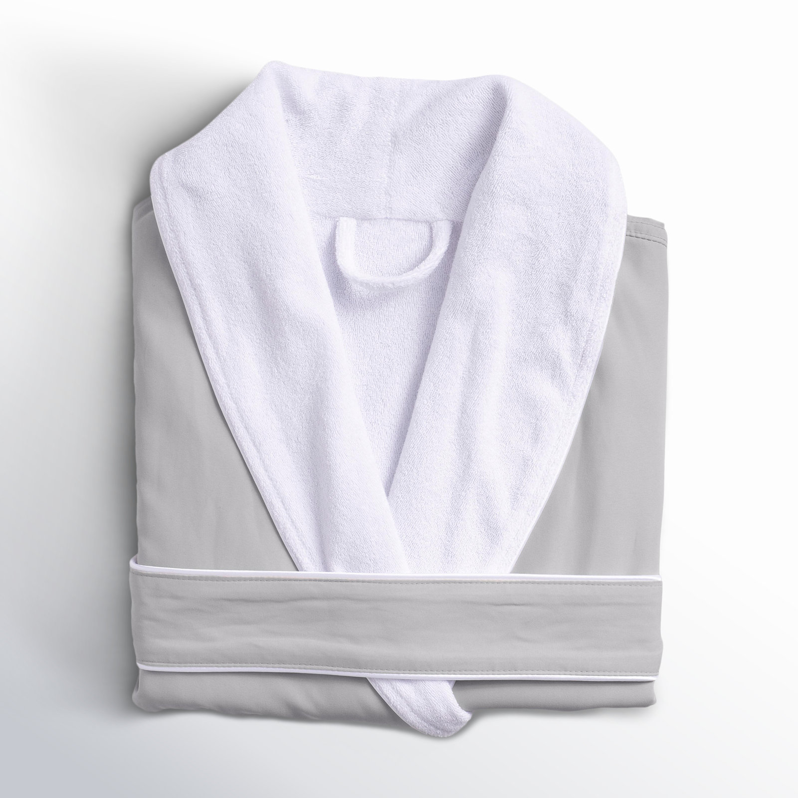 Polyester Bathrobe, Large / Extra Large, Silver Sage