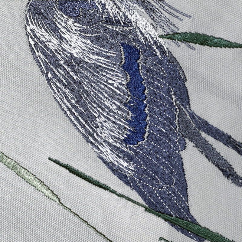 No Pattern Rectangle Placemat, Gray/Blue