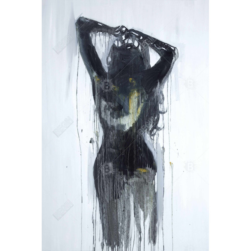 "Silhouette féminine", H 36 po x l 24 po