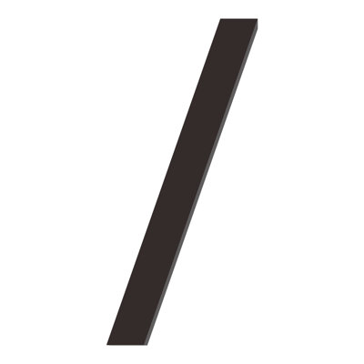 8'' Black Modern Floating Acrylic House Numbers