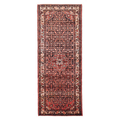 Andelz Black, Red Rug 3'8" x 9'2"