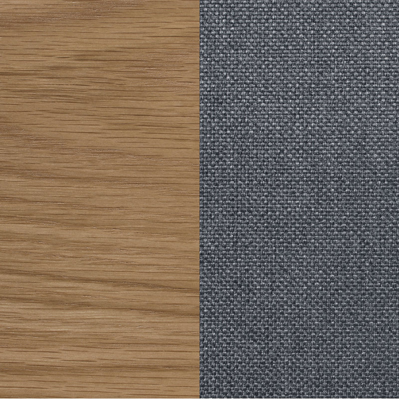 Kiarna Fabric Upholstered Dining Side Chair Brown