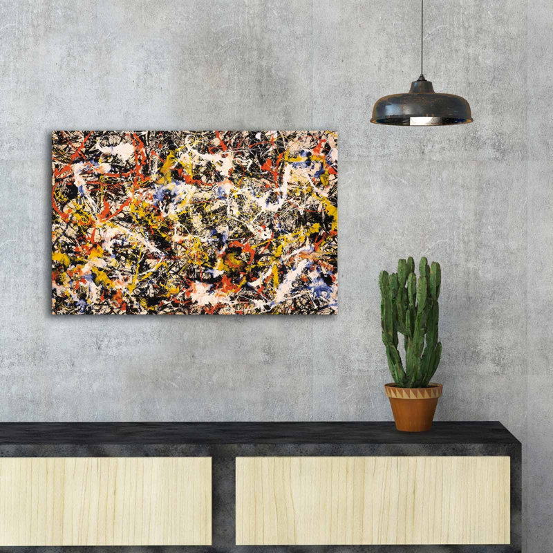 Jackson Pollock, impression sur toile tendue