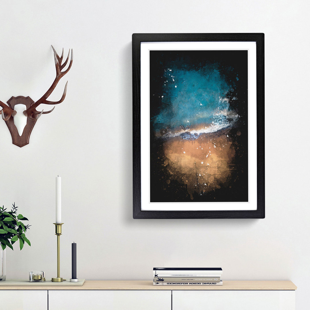 Alone upon the Beach - Framed Print