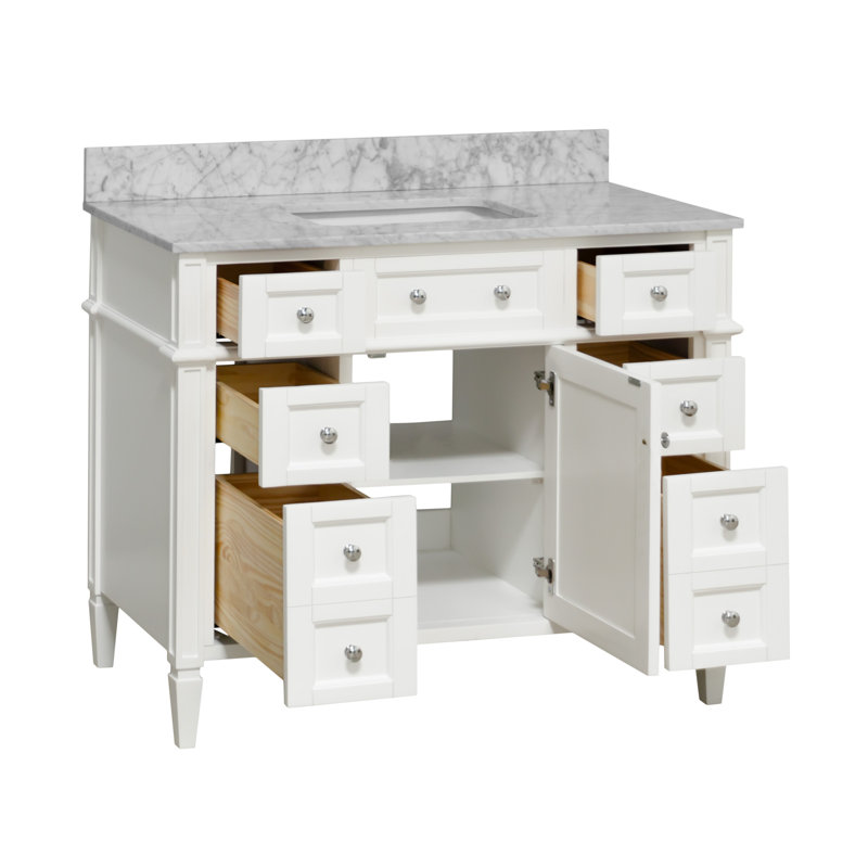 Ensemble de meuble-lavabo simple 42 po Lakeland, Blanc