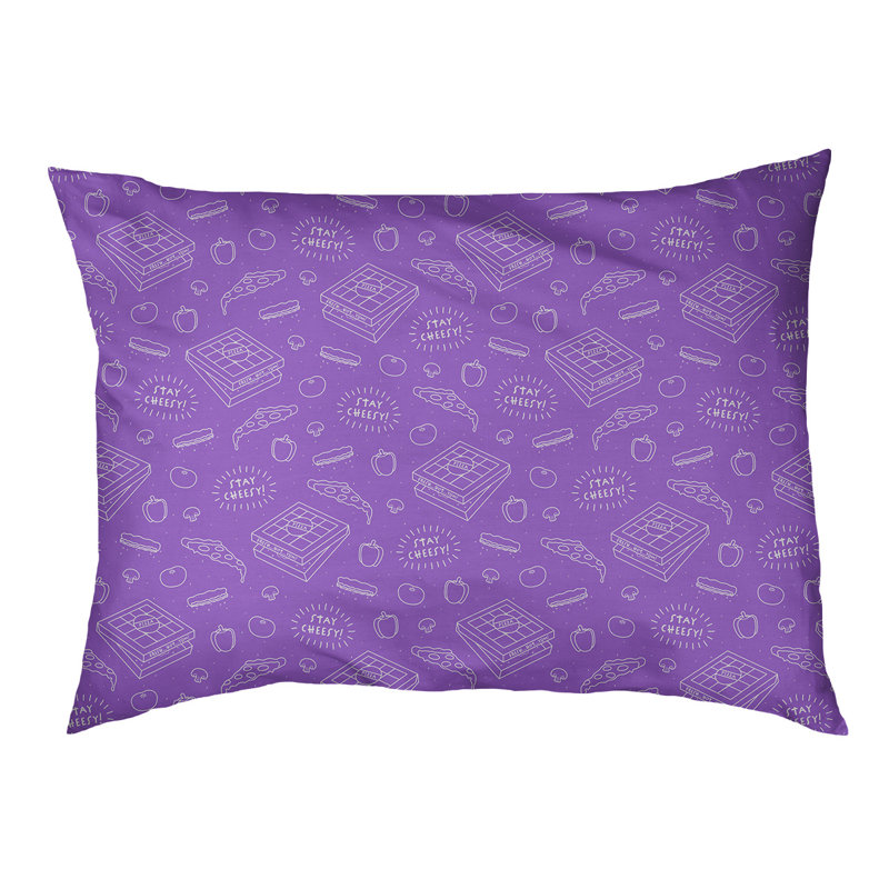Coussin extérieur pizza Campion, Grand (l 42,5 po x P 32,5 po x H 14 po), Orchidée