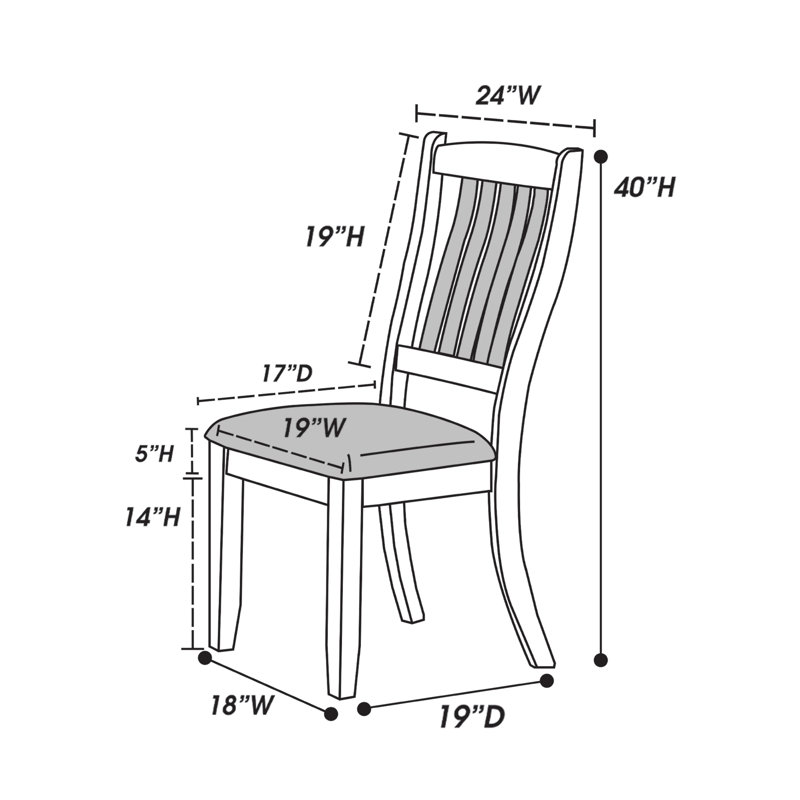 Tadinni 6 - Person Four Leg Dining Set