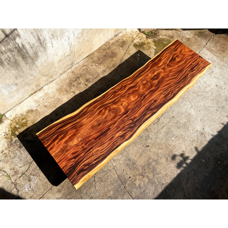 Epoxy River Dining Table – Solid Acacia Wood, 6 Ft, Cross Base