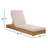 Melrose Montford Brazilian Teak Chaise