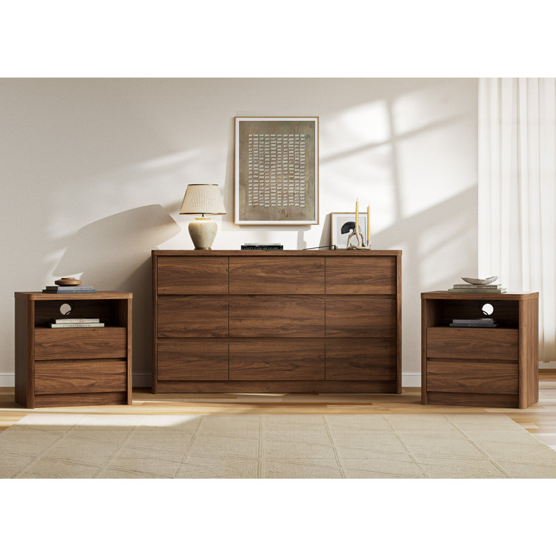 Ensemble de chambre à coucher, Noyer