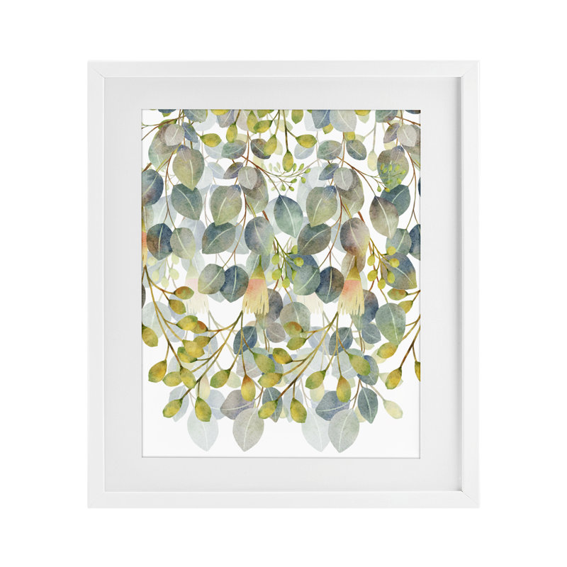 «Hanging Layered Botanicals», reproduction encadrée sous verre, conception de Marcus Prime, H 16 po x l 13 po