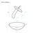 Cascade 16.5 Glass Vessel Sink with Faucet-50687255