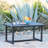 Brown Multi Rosa Table For Dining Outdoors, 32.8"X59"X28", 39.5Lb, With Resin & Iron Frame, Stylish And Patio Furniture In Multi, 32.8In.W X 59In.D 28In.H, Over Classic