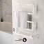Chauffe-serviettes électrique blanc mat Voltaire-98076168