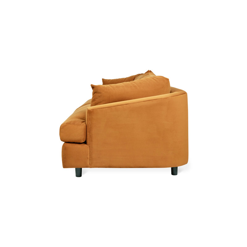 Thalia Sofa, Velvet Rust