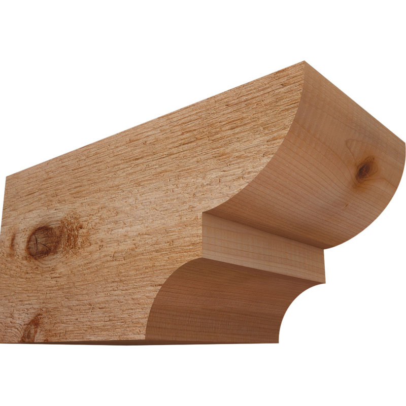 Ridgewood Rough Sawn Rafter Tail, Western Red Cedar, 6"H x 6"W x 12"L