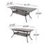 Table de patio extensible en fonte Cast