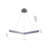 3-Light Grey LED Chandelier With Acrylic Diffusers-29552672