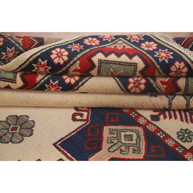 Handmade Kazak Oriental Area Rug