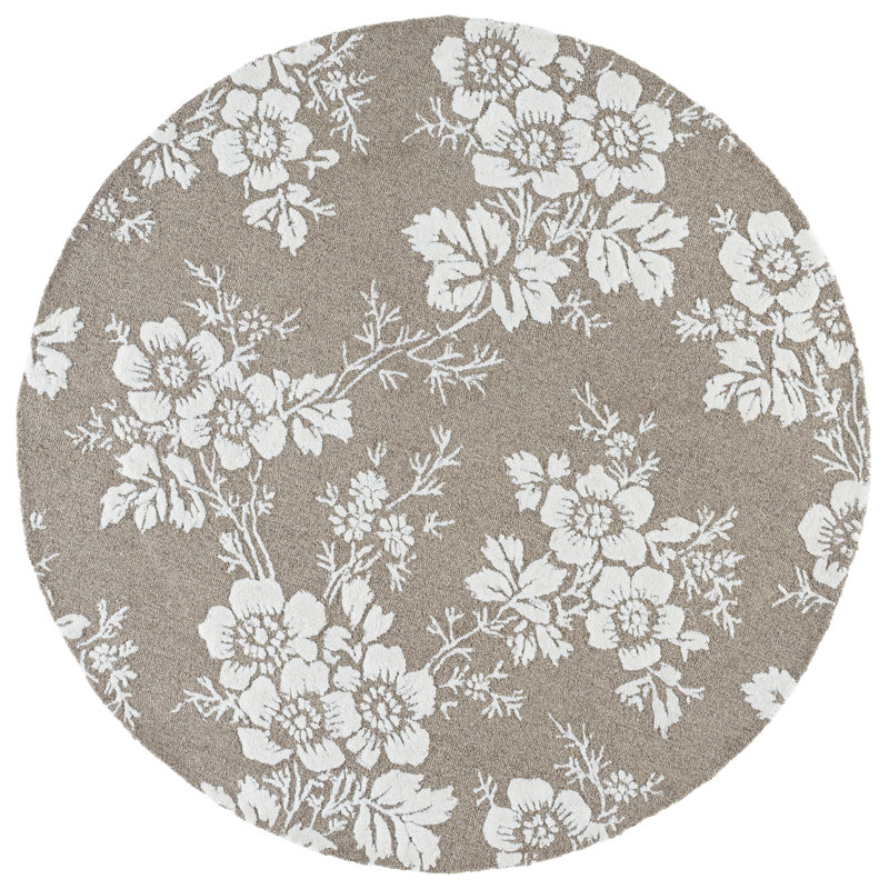 Tapis d'intérieur en laine touffeté à la main Glamour, Rond 6 pi