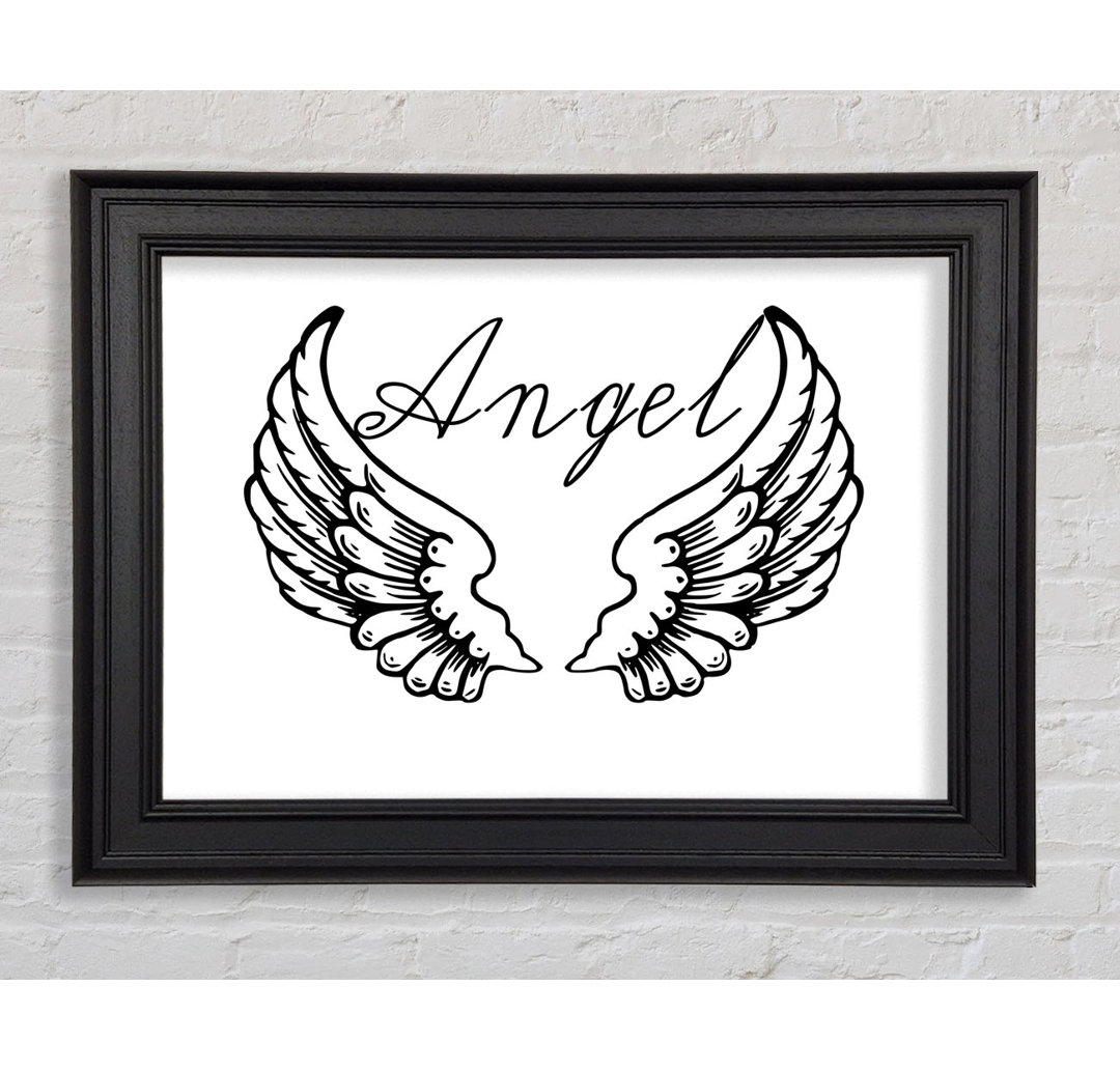 Angel Wings 4 Gerahmter Druck