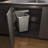 Door & Side Mounted SwingOut Waste Bin for min. 16" Width Frameless Cabinet Opening Grey-96129908