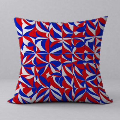 Abstract Reversible Throw Pillow
