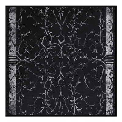 Tapis velours corbeau