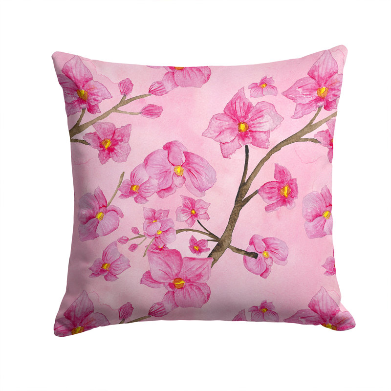  Coussin décoratif fleurs d'extérieur, 14 po x 14 po