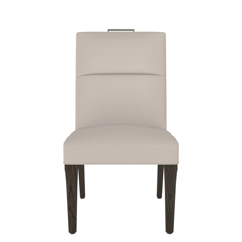 Thom Filicia Home Fabric Tight Back Side Chair, Havana, Nadia Steam