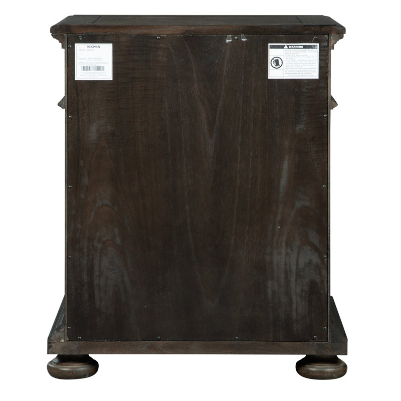 Traditional Brown 2-Drawer Legal Size File Cabinet