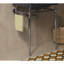 Pied de console de salle de bain autoportant en fer, sans lavabo et robinet, chrome-237149375-237149361