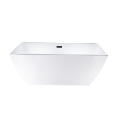 Lydia 59" x 30" Freestanding Soaking Bathtub
