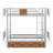 Twin XL Over Twin XL Metal Bunk Bed With Drawers-42300286