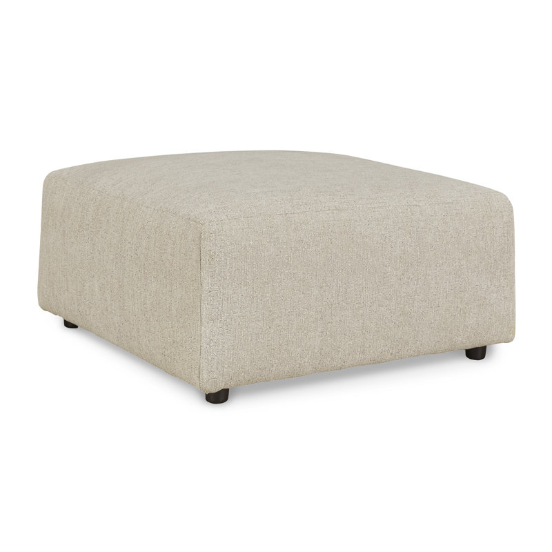 Repose-pieds surdimensionné Edenfield, Beige
