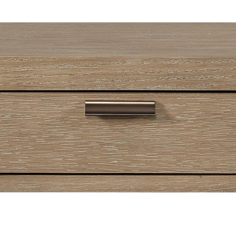 Console incurvée à 1 tiroir - Caramel