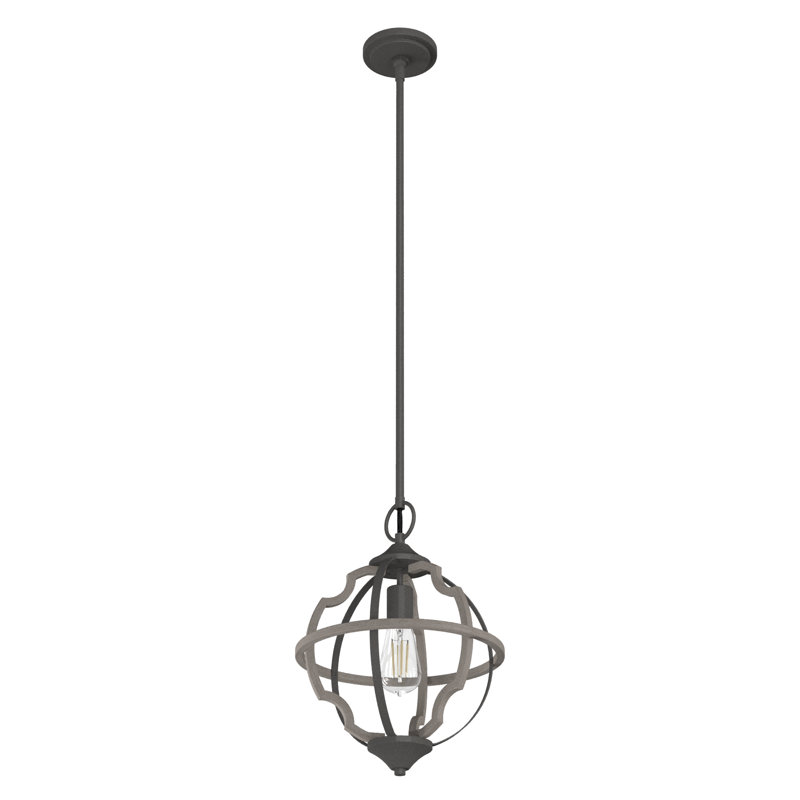 Stone Creek 1 - Light Globe Pendant, Black