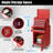 23.5'' W 5 -Drawer Iron Combination Set with Wheels