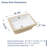 Mocoloo 18" x 12" Undermount Rectangular White Ceramic Bathroom Sink