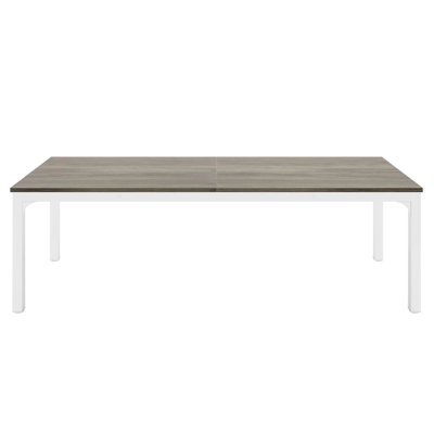Bureau d'ordinateur pratique de 78,74 po x H 29,52 po - double espace de travail et structure en fer robuste - panneau en MDF - pour bureau à domicile / salle de conférence
