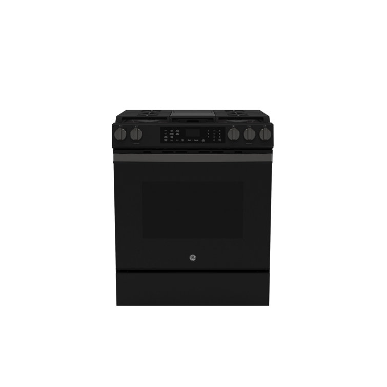 GE 30" Slide-In Front-Control Convection Gas Range