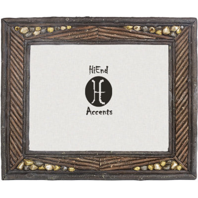 Brown Embossed Picture Frame