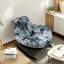 Chaise berçante moderne rembourrée