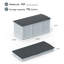 75 Gallons Plastic Foldable Deck Box Outdoor Indoor Storage Lid-113438170