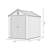 XWT012-1 6*8Ft Resin Plastic Storage Shed For Backyard Garden Big Spire Tool Storage