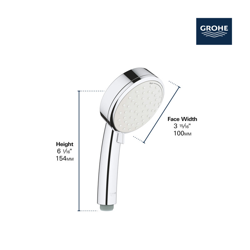 Cosmopolitan Pressure Balance Rain Shower Set, Starlight Chrome