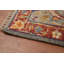 Tapis de couloir unique en coton 8 pi 2 po x 2 pi 7 po gris et gris anthracite