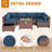 Ceilia Wicker 6 - Person Modular Patio Conversation Set with Cushions-2087658342