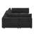 Arregui 108.5" Wide Symmetrical Modular Corner Sectional with Ottoman-358793103