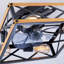 Ventilateur de plafond encastré 22,6 po, moteur réversible, télécommande CC, 7 pales PCS PC, ventilateur de plafond 6 vitesses, minuterie, pour la cuisine de la chambre à coucher - ampoules NON incluses